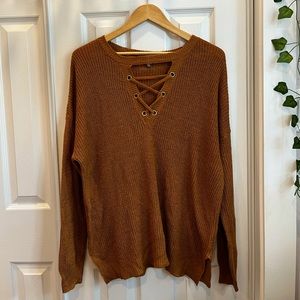 This sweater is from Charlotte Russe and is perfect for the fall season.